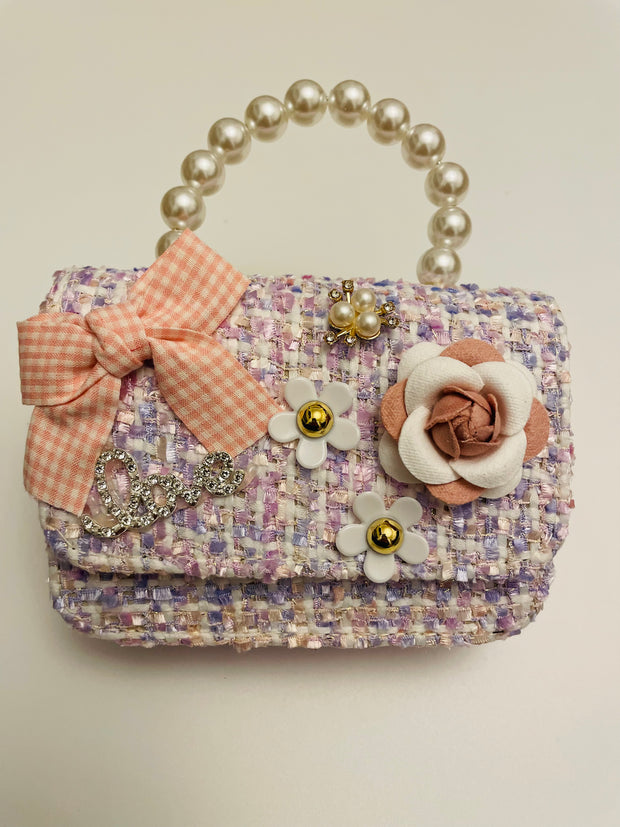 Purple Bow Charm Bag