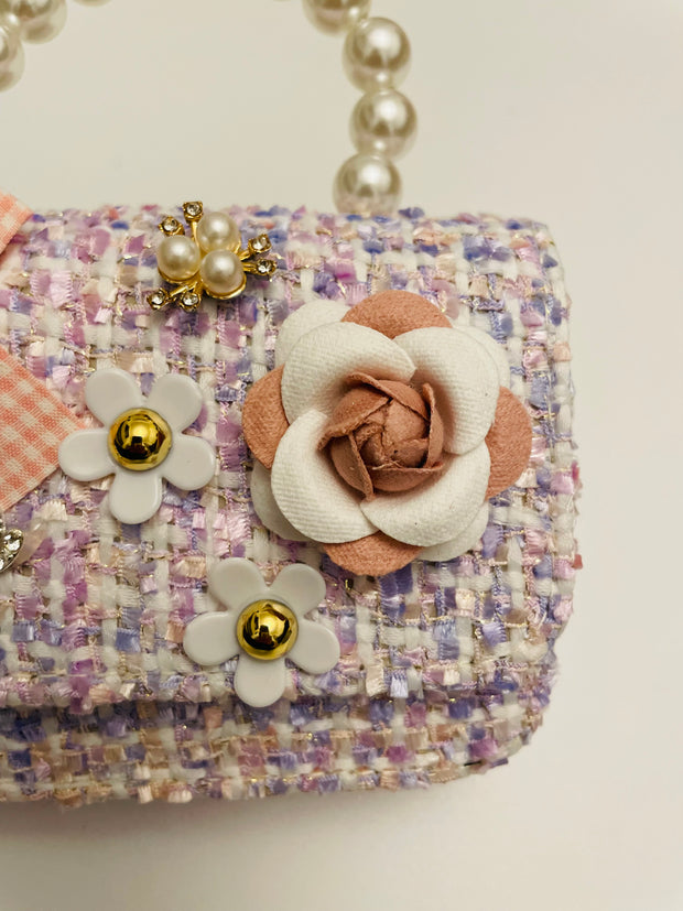 Purple Bow Charm Bag