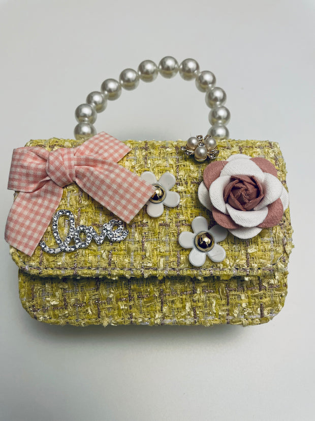 Green Bow Charm Bag